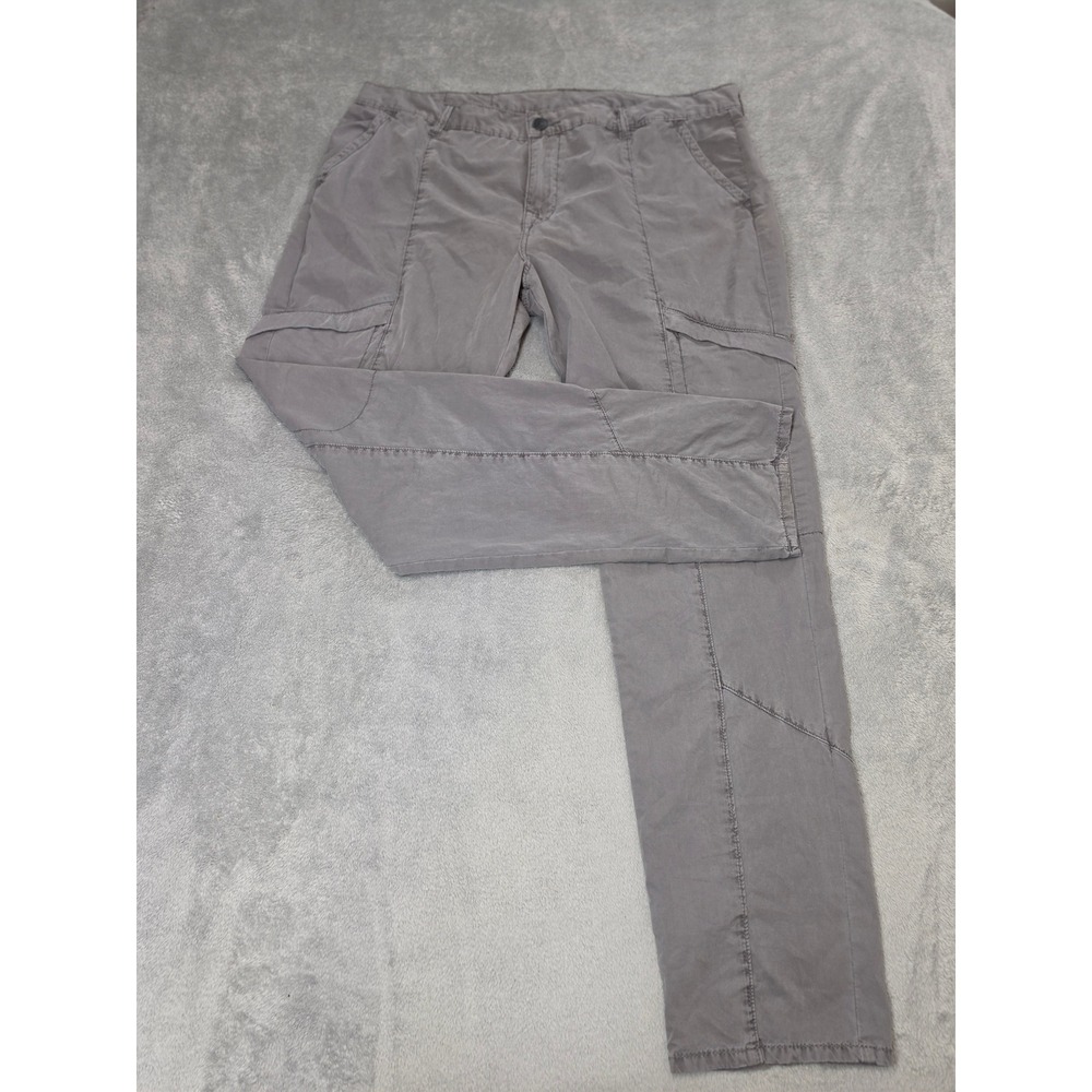 True Religion Mens Gray Cargo Tactical Pants Size 38 Straight Leg